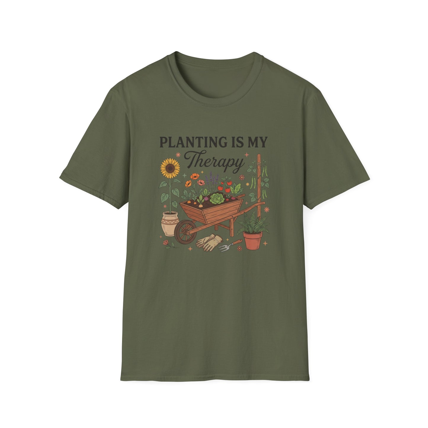 Planting is My Therapy  T-Shirt