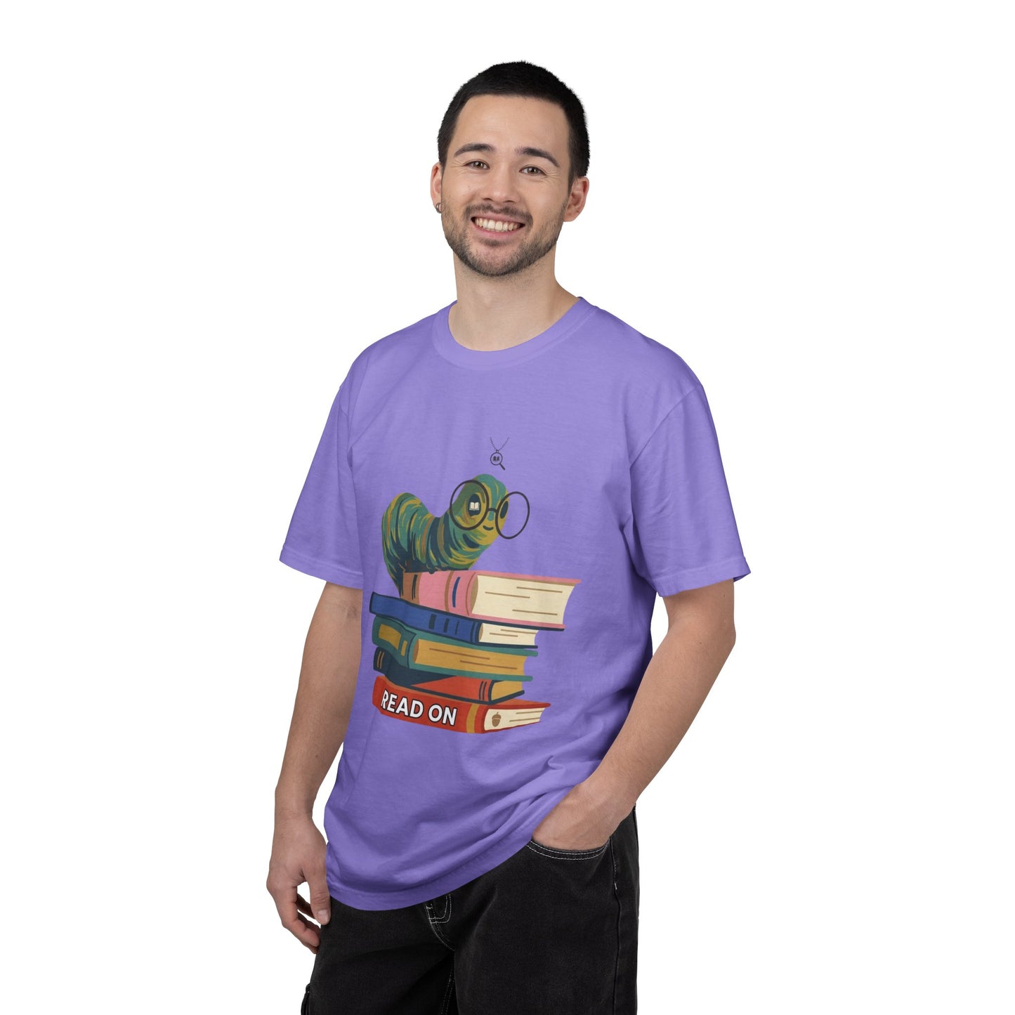 Read On T-Shirt — Bookworm Caterpillar Graphic Tee