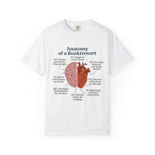 Anatomy of a Bookrovert T-Shirt